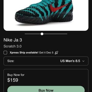 Nike Ja 3 “Scratch” Brand New! - Teal and Red